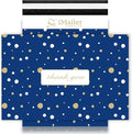 100 Count - 12 x 15.5 inch Poly Mailer Envelope Thank You Blue Polka Dot Mailing Shipping Bags-Self Seal