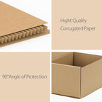 RLAVBL 7x5x4 Small Shipping Boxes Set of 40, Brown Corrugated Cardboard Mailer Box for Packing, Mailing, Business