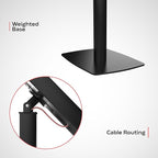 Thin Floor Stand - CTA Tall Standing 360 Degree Kiosk Display Tablet Holder - Charger Access & Lock - for iPad Pro 13-inch (M4), iPad Pro 12.9-inch, iPad Air 13-Inch (M3 / M2)