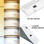 Ansen 36inch 22w 1426lm Hardwired Under Cabinet Lights, 5CCT 2700K-5000K, CRI 92+, R9 90+, UGR Lower Than 16, LED Dimmable Under Counter Lighting for Kitchen