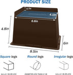 Bed Risers 5 Inch Heavy Duty,Oversized Couch Risers, Extra Wide Furniture Risers for Sofa Table Desk Headboard Chair Lifting,Rectangle Risering Blocks Support 6000 lbs(4 Pack Brown)