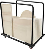 Chair and Table Dolly Folding Table Cart Table Cart with Heavy Duty Steel Folding Table Storage Rack Table Trolley Desk Dolly Folding Chair Dolly for Party 10 Tables Capacity,45.3 X 45.3 X 29.1