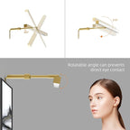 Plug in Picture Lights for Wall, 16 inch Dimmable LED Art Light with Remote, 3 Colour Temperature Gallery Painting Wall Light for Picture Display Dartboard Art Work (Gold)