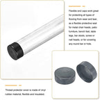 uxcell 4pcs Rubber End Caps 180mm(7 1/16 Inch) ID x 80mm(3 1/8 Inch) H Vinyl Round End Cap Cover Screw Thread Protectors Dark Grey