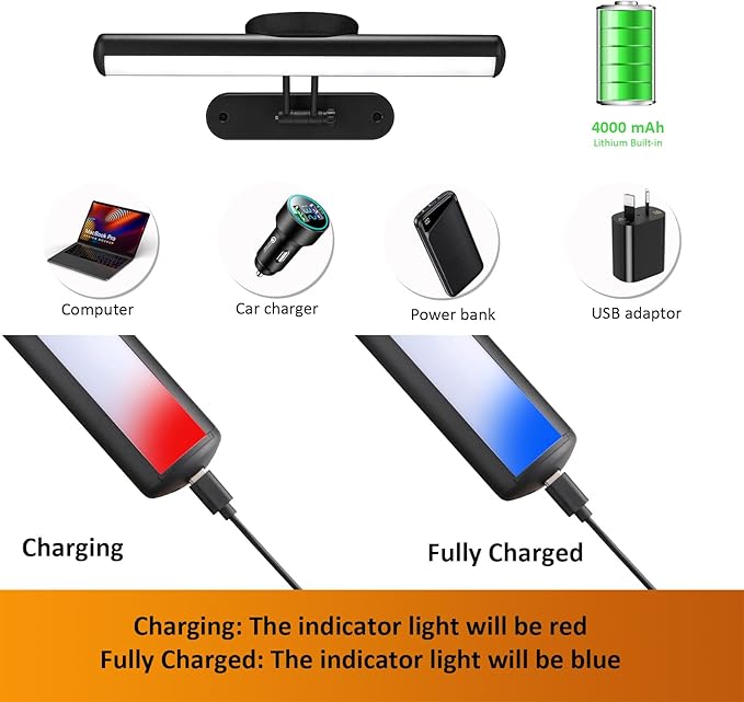 MIOBLUE Wireless Picture Light with Remote, Rechargeable Battery Art Display Light with Remote Control, Dimmable/Timer Off Painting Light, 3 Lighting Modes Full Metal Dartboard Lights (Silver-1Pack)