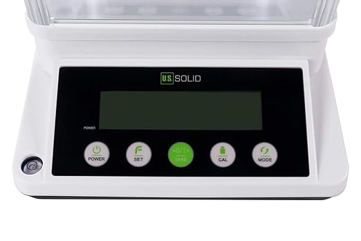 U.S. Solid Digital Analytical Balance 310 g × 0.001 g, High Precision Lab Scale with Front and Rear 2 LCD Screens for Multi-Angle Viewing, Ideal for Laboratory, Research & Education