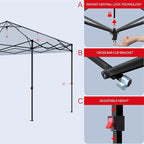 10x10 Pop Up Canopy Tent,10X10FT (Black, 10x10FT)