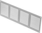 Repa Market Air Vent Cover 16x6 Inch (Outer Dimensions) White Galvanized Steel Louvered Grill Cover with Mesh Screen/Wall or Ceiling Vent/HVAC Register for Indoor and Outdoor Ventilation