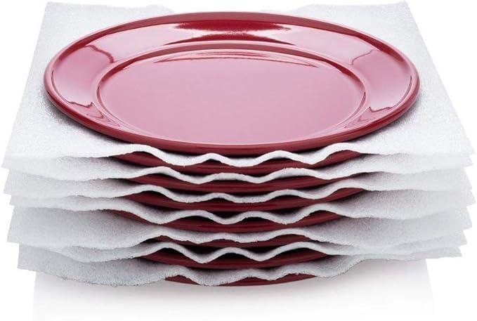 Foam Wrap Cushion Sheets,Yision 12 Inch Safely Wrap to Protect Dishes, Glasses, Plates and Fragile Items for Moving Boxes(White,50-Pack)