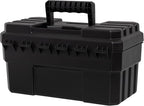 Akro-Mils 09514 ProBox 14-Inch Plastic Toolbox for Tools, Hobby or Craft Storage Toolbox with Removable Tray, 14-Inch x 8-Inch x 8-Inch, Black, 6-Pack