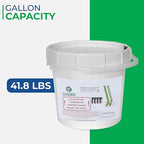 Primary Lithium Battery Recycling Container – 3.5 Gallon, Battery Disposal Bin with Lid That Holds up to 41.8 lbs Batteries - Recycling Pail with Cardboard Box