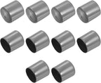 uxcell 10pcs Rubber End Caps 44mm ID Vinyl Round End Cap Cover Screw Thread Protectors Dark Grey