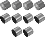 uxcell 10pcs Rubber End Caps 46mm ID Vinyl Round End Cap Cover Screw Thread Protectors Dark Grey