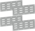 4 Pack Stainless Steel Venting Panel for Grill Accessory Stainless Steel Vent Cover Grill Vent for Masonry Fire Pits Outdoor Kitchen Vent, 15" by 4-1/2"