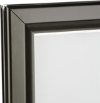Displays2go 24 x 36 Inch Sidewalk Sign, Waterproof, Snap Frame, Spring Base, 2 Sided, Black (OWS2436B)