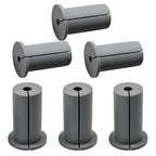 6pc Starlink Cable Grommet 1" Silicone Waterproof Wall Hole Pass Through Split Cable Bushings for TV Wire Ethernet Cord, Starlink Cable Routing Kit Accessories, 38mm/1.5" Ht, Grey