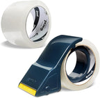 Excell SH-2508TRA2 Lightweight Packaging Tape Dispenser (2" Wide): Easy-to-Handle Plastic Design. For Shipping, mailing, and Carton Sealing. Features Retractable Blade Cover for Safety. (1Gun + 2Tapes
