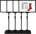 Sign Holder Stand,Sign Stand for Display,Adjustable Sign Holders For Table Top,Table Sign Holders 8.5 x 11,4 Packs, (Black, 39''height 4pcs)