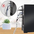 33FT XHF 5/16" Clear Spiral Cable Wrap 8mm(Wrapping Range:6mm-60mm) Cord for Computer Electrical Wire Organizer Sleeve Hose RoHS