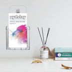 12 Pack Acrylic Brochure Holder 4x9 Inches Slant Back Design, Clear Display Stand, Plastic Table Stand Sign Holder,Pamphlet Holder Flyer Holder, Acrylic Display Stand