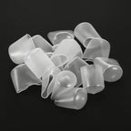 uxcell 20pcs Rubber End Caps Protective Caps 27mm(1 Inch) ID Vinyl PVC Round Tube Bolt Cap Cover Screw Thread Protectors, Clear