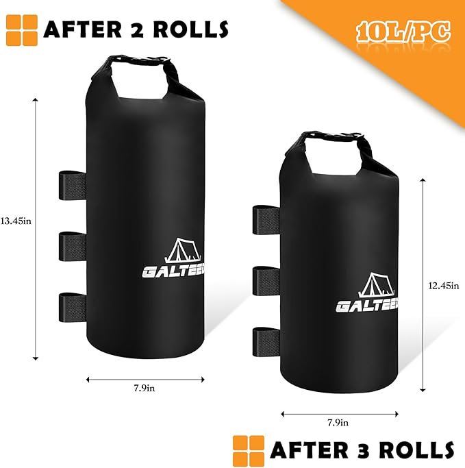 Canopy Weights Sand Bags,224 LBS Sand Bags Canopy Tent Weights for Canopy Legs,Heavy Duty Weights Bags for Pop Up Tent Gazebo Legs(Without Sand)