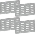 4 Pack Stainless Steel Venting Panel for Grill Accessory Stainless Steel Vent Cover Grill Vent for Masonry Fire Pits Outdoor Kitchen Vent, 15" by 6-1/2"