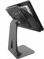 TABcare Anti-Theft Acrylic Case with 360 Rotate 180 Swivel Metal Desktop Stand & 90-Degree USB C Cable for Samsung Galaxy TAB A7 Lite 8.7" Tablet (Black, TAB A7 Lite 8.7)