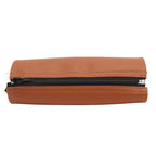 Garosa Stroller Handle Cover Universal Handle Sleeve Cover Removable Zipper PU Leather Handlebar Sleeve Cleanable Cart Replacement Grip Bar(Brown)