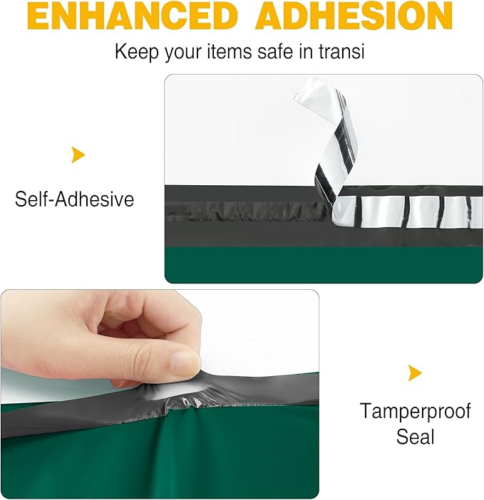 Famagic Poly Mailers 14.5x19 Inch 100pcs Shipping Bags Ultramarine Green Shipping Envelopes Self Seal Mailers Bags Waterproof and Tear-Proof Packaging Bags