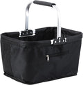 Shopping Bag Basket - 26L Foldable Grocery Storage Container, Market Shopping Basket for Supermarket, Camping, Picnic, Travel, Home, Farmhouse, Kitchen, Stores, & Daily Errands with Easy Collapse a