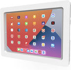 TABcare Anti-Theft Acrylic VESA Enclosure for Apple iPad Pro 11" 1st 2nd 3rd 4th gen. with Free Wall Mount Kit & 90-Degree Angle USB C Cable (iPad Pro 11 1/2/3/4, White)