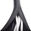ZhiYo 20ft - 1/2 inch Cable Sleeve, Cord Wrap Wire Protector Tubing for Pets, PC Cable Wrap, Computer Cable Management Sleeve - Black