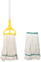 OFO Loop-End String Mop, Heavy Duty Commercial Industrial Mop with Extra Mop Head Replacement, 59 inch Handle for Floor Cleaning
