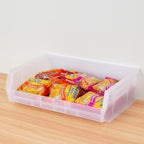 Akro-Mils 30255 AkroBins Plastic Storage Bins, Space-Saving Stackable Bins for Garage, Pantry, Craft Organization, 11-" x 16-" x 5-", Clear, 6-Pack