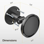 monTEK Anti-Theft Tablet Wall Mount, Universal Tablet Kiosk with Security Lock Fit 7”-15” Screen Size, Compatible with Ipad Series and Samsung Tab, Frameless Design, Black