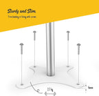 Tablet Floor Stand, Anti-Theft, Rotate Lockable Metal Tablet Enclosure+Aluminum Pole+Metal Base, Compatible with 10.9" iPad 10th, Pro 11" 1 2 3 4, Air 4 5, Air 11", iPad 11"(A16)