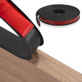 U-Shape Edge Banding, 16.4ft TPE Self Adhesive Veneer Edging Trim Flexible Corner Edge Protector, Furniture Edge Strip for Countertop Table Cabinet Shelve Restoration (30mm, Black)