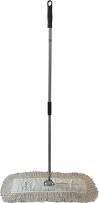Heavy-Duty Industrial Closed-Loop Dust Mops - 6 Pack (White) - 24 Inch