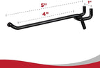 Presa Heavy Duty Black Steel Peg Board Shelving Hooks, 4-Inch, 50-Pack