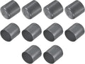 uxcell 10pcs Rubber End Caps 29mm ID Vinyl Round End Cap Cover Screw Thread Protector Dark Grey