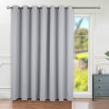 BGment Fashion Sliding Door Curtain 100 X 108 Inches, Wide Thermal Blackout Curtains Room Darkening Room Divider Window Curtain, 1 Panel, Light Grey, 108 Length X Wide 100