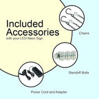 Coins Buy-Sell Neon Sign for Retail Displays | Value priced LED Flex Neon | Electronic Light Up LED Sign for Windows/Walls | 32"W x 13"H x 1"D