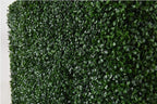 Artificial Boxwood Hedge Wall with Black Stainless Steel Base, Outdoor and Indoor Backdrop Divider Privacy Screen and Decorative Wall for Patio, Balcony, Restaurant, Various Events 48" W*12" D*96" H