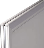 M&T Displays WindPro Weather and Wind Resistant Outdoor Pavement Curb Sidewalk Sign Holder for 30x40 Inch Posters Silver Aluminum Easy Front Loading Snap Frame Durable HDPE Black Water Base