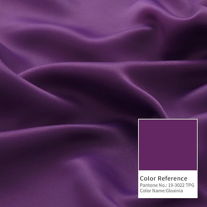 BGment Purple Sliding Door Curtain 84 Inches Long, Wide Room Divider Privacy Curtain for Bedroom, Thermal Curtain for Glass Door Room Darkening Noise Reducing, 1 Panel, Each 100 Inch Wide