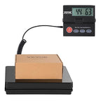 VEVOR Digital Shipping Scale, 110 lbs x 0.07 oz. Heavy Duty Postal Scale with Timer, Tare, Hold Function, 90° Foldable LCD Screen Package Scale for Laggage, Home, Post Office, AC/DC Powered, FCC Liste