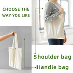 6 I 12 I 24 I 48 Pack Canvas Tote Bags,Reusable Blank Canvas for Shopping Bags,Grocery Bags,DIY Gift Bags