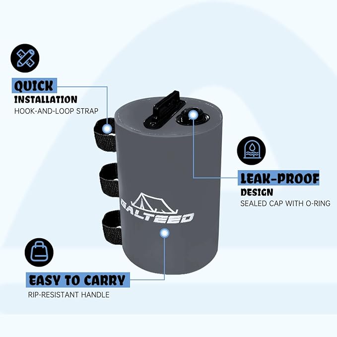 Canopy Water Weight Bag,176 LBS Water Tent Weights Set of 8 Leg Weights for Pop Up Canopy,Canopies,Tent,Gazebo,Gray