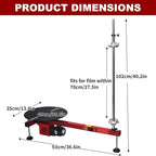 Electric Stretch Film Wrapping Machine,Stretch Film Dispenser Wrap Bench,Heavy Duty Film Wrapper Table Pallet Box Shrink for 12-28in Films,110V 25W